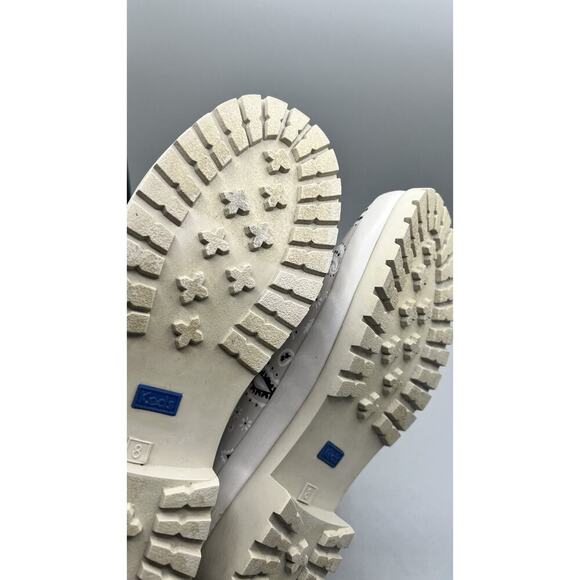 Keds Rowan Latte Bandana Slip-On Beige Paisley Rain Rubber Boots Woman’s Size 8 - Picture 12 of 12